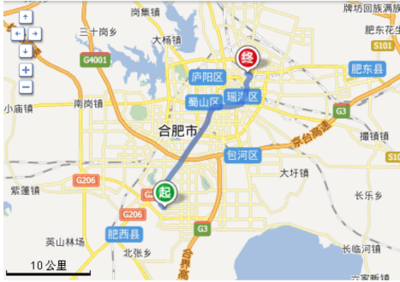 安徽合肥安輕職業學校到合肥站跟合肥南站那個近點